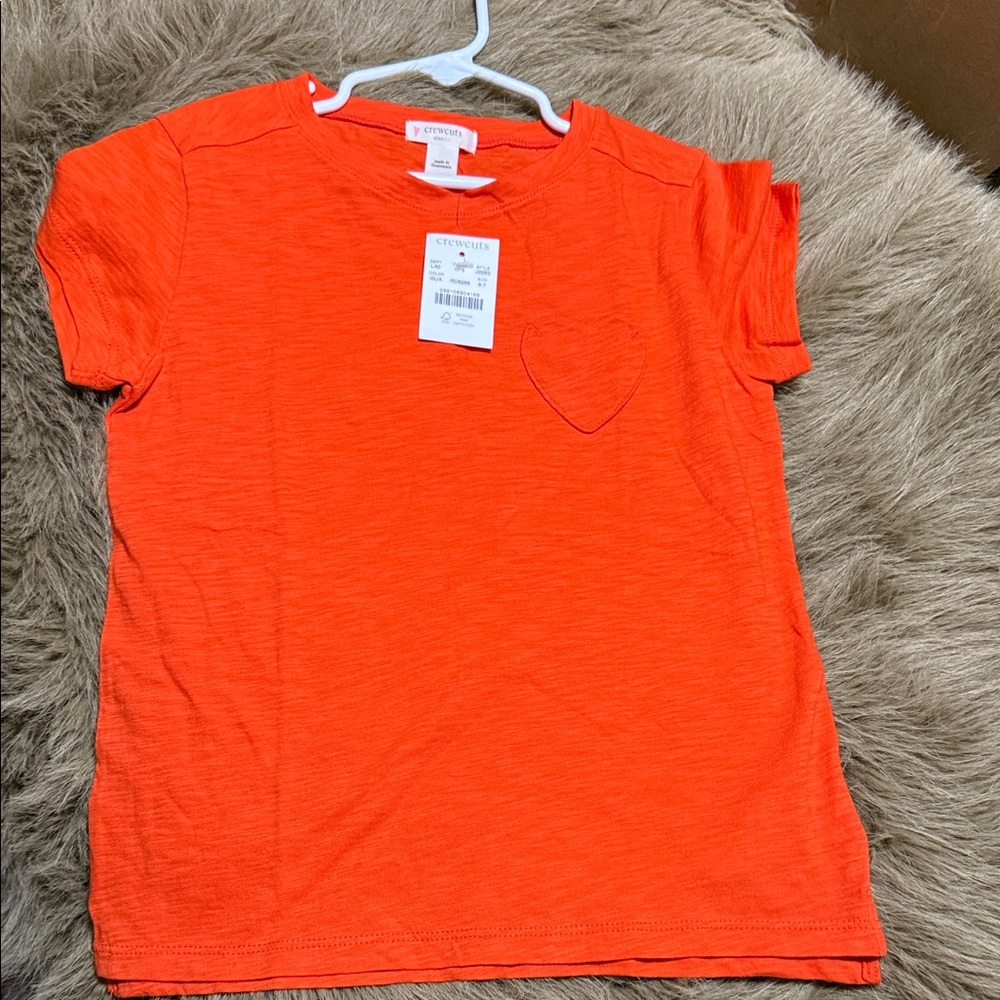 Crewcuts Bright Orange Short Sleeve Tee